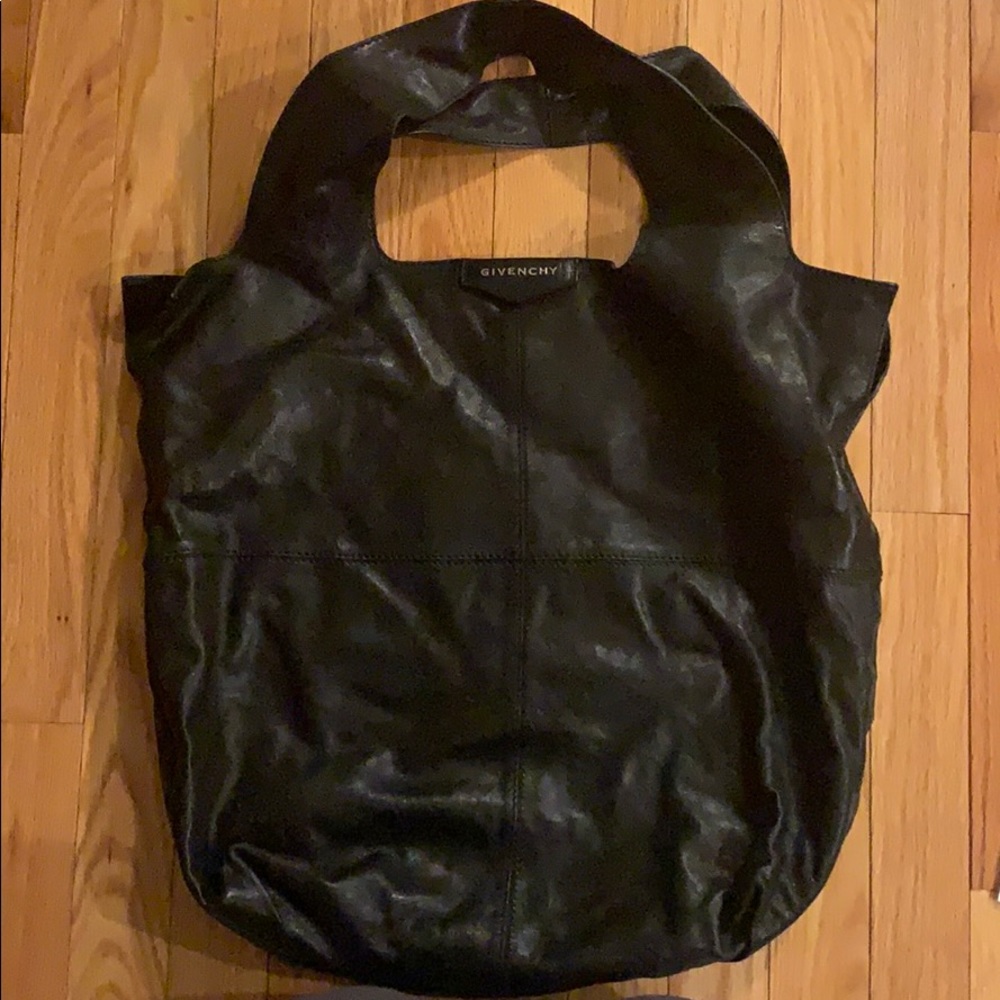 Givenchy Black Leather George V Hobo